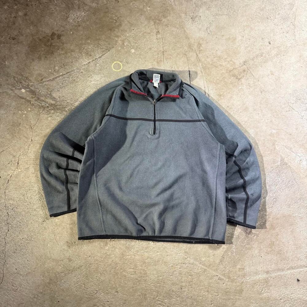 Y2K Grey Old Navy 1/4 Zip Fleece Sweatshirt